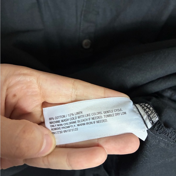 Universal Thread Black Relaxed Shirt Dress Button Up front Comfortable NWT 3X - Picture 6 of 9